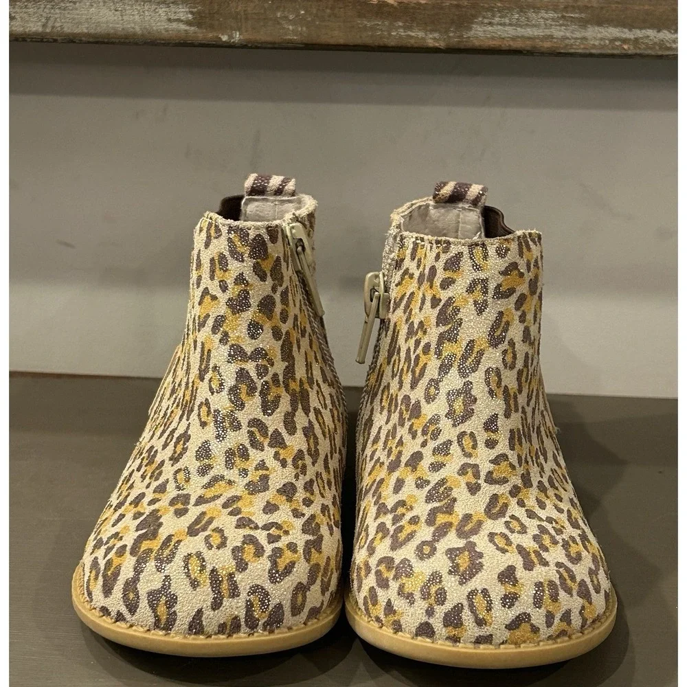 Livie & Luca Wink Ankle Boots Toddler Size 7 Wildcat Shimmer Side Zip
